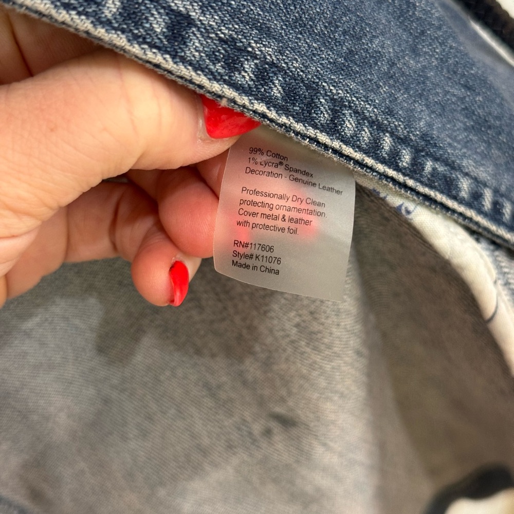 Brighton Blue Denim Jacket with Silver Accents - Picture 8 of 17